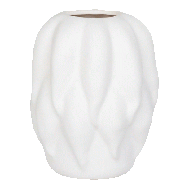 Vase i keramik, beige
