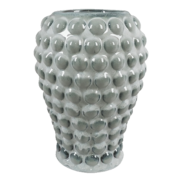 Vase i keramik, fra House Nordic bl/gr